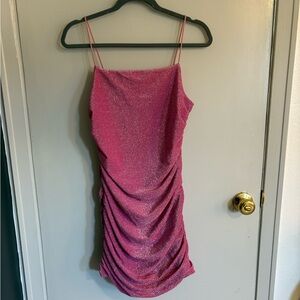 Pink Glitter Club Dress